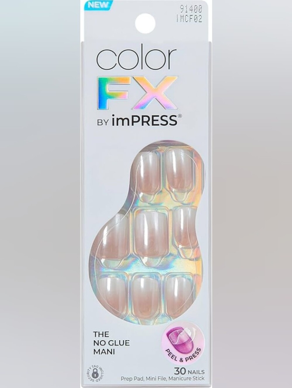 NWT Kiss Impress Color FX The No Glue Mani nails Better Things Short 30un